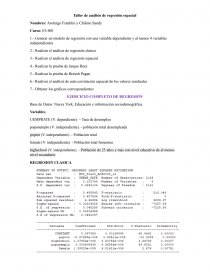 Taller de análisis de regresión espacial. Página 1