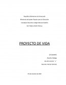 Proyecto de vida . Estudiante 4to año