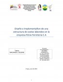 Diseño e Implementafion de una estructura de costos laborales en la empresa Fénix Ferretería C.A