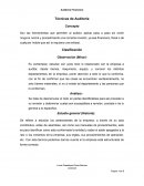 Auditoria Financiera. Técnicas de Auditoria