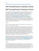 SAP SuccessFactors Employee Central
