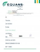 Procedimiento de instalacion de antena rru equans