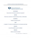 Variable y factores de aprendizaje en las personas mayores