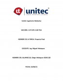 Proyecto Ingeniería Hidráulica