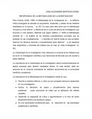 Importancia de la metodología de la investigación
