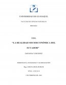 La realidad socioeconomica del Ecuador