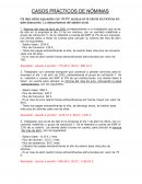 Casos prácticos de Nóminas