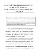 Caso práctico: procedimiento de verificación de datos y procedimiento de comprobación