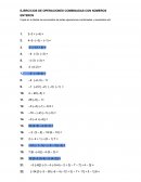 Ejercicios de operaciones combinadas con números enteros