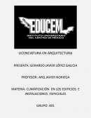 Climatización en los edificios e instalaciones especiales