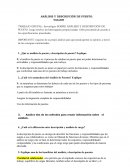 Análisis y descripción de puesto. Taller