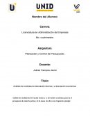 Análisis de medidas de desviación técnica y a desviación económica empresa “LA CAJITA, S.A.”