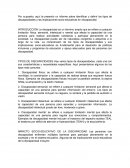 Informe sobre las personas con discapacidad
