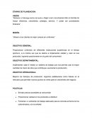 Administracion. Etapas de planeacion