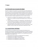 Formación para el puesto de trabajo . Tecmoplast