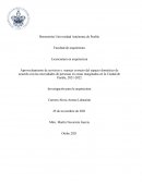 Aprovechamiento de servicios y manejo correcto del espacio doméstico de acuerdo con las necesidades de personas en zonas marginadas en la Ciudad de Puebla, 2021-2022