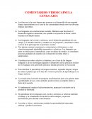 Comentarios videocapsula lenguajes