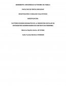 Factores desencadenantes de la deserción escolar en estudiantes universitarios en contexto de pandemia