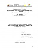 Proyecto sociointegrador II plan de reconstrucción de bandas de frenos para el taller Jaime