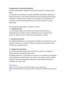 Competencias y formación profesional
