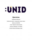 Ejercicios Estadística inferencial