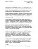 Clasificación de las variables