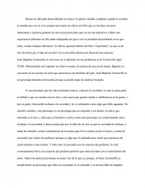 Trabajando en una reseña, libro el perfume. Página 1