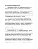 ¿Qué es la Sociología en la Psicología?