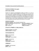 Informe de evaluación psicopedagógica