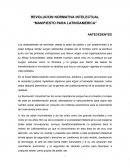 Manifiesto para latinoamerica