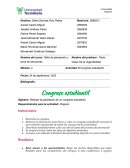 Actividad: 6 Congreso estudiantil