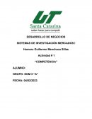 Competencia. Analisis de una empresa que no estan bien posicionadas en el mercado “Enumeradas”