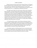 ¿Es libre el ser humano?