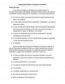 Bioseguridad laboral. Emergencia Pediátrica