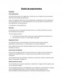 Diseño de experimentos. Conceptos. Cifras Significativas