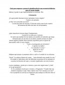 Guía para empezar a pensar la planificación de una secuencia didáctica para el cuento elegido