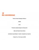 Cuadro comparativo de epistemologia