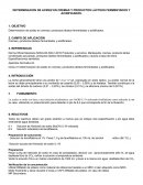 Determinacion de acidez en cremas y productos lácteos fermentados y acidificados