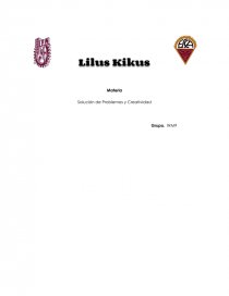 Lilus Kikus Solución de Problemas y Creatividad. Página 1