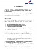 GTE – Carta de Motivación