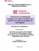 Producción de detergente ecológico con aceite reciclado para reducir los costos de limpieza en los hogares