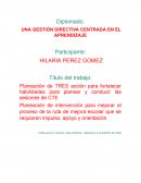 Planeación de TRES acción para fortalecer habilidades para planear y conducir las sesiones de CTE