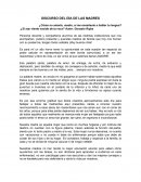 Discurso del Día de las madres
