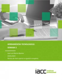 Planillas Excel. Parte I. Herramientas Tecnológicas. Página 1