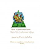 Informe primera jornada de practica docente