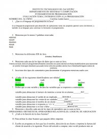 Introducción a la programación. Página 1