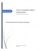 Foro mundial de educación. Marca de acción de Dakar