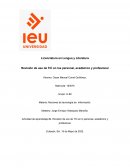 Revisión de uso de TIC en los personal, académico y profesional