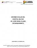 Informe ocular del Hospital Militar Dr. José Ángel Álamo de Barquisimeto