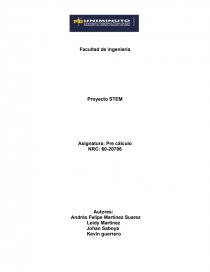 Proyecto STEM. Página 1